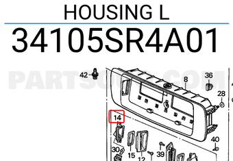 Honda 34105SR4A01 HOUSING L