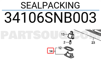 Honda 34106SNB003 SEALPACKING