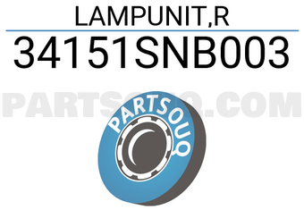 Honda 34151SNB003 LAMPUNIT,R