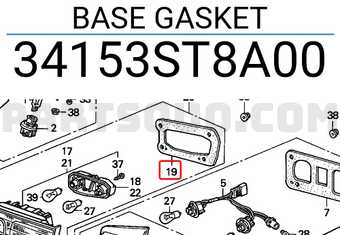 Honda 34153ST8A00 BASE GASKET