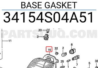 Honda 34154S04A51 BASE GASKET