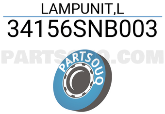 Honda 34156SNB003 LAMPUNIT,L
