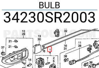 Honda 34230SR2003 BULB