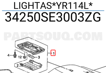 Honda 34250SE3003ZG LIGHTAS*YR114L*
