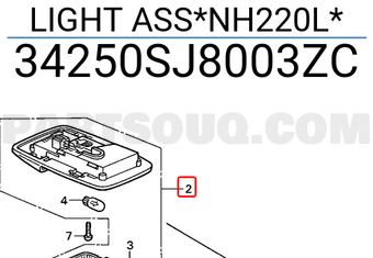 Honda 34250SJ8003ZC LIGHT ASS*NH220L*