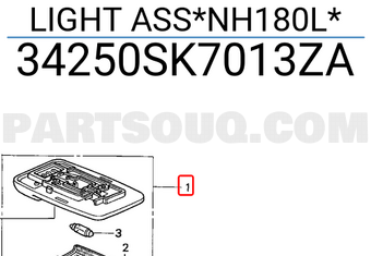 Honda 34250SK7013ZA LIGHT ASS*NH180L*