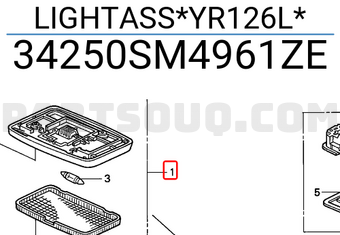 Honda 34250SM4961ZE LIGHTASS*YR126L*