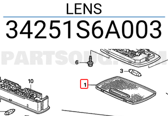 Honda 34251S6A003 LENS