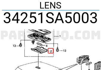 Honda 34251SA5003 LENS