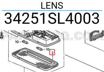 Honda 34251SL4003 LENS