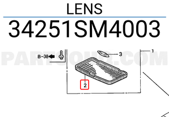 Honda 34251SM4003 LENS