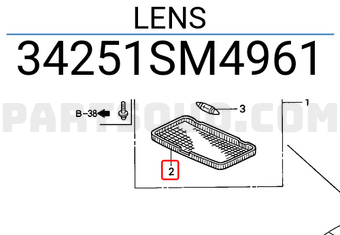 Honda 34251SM4961 LENS