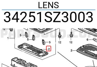 Honda 34251SZ3003 LENS
