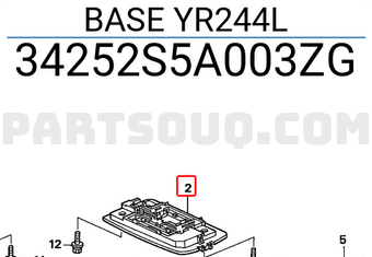 Honda 34252S5A003ZG BASE YR244L