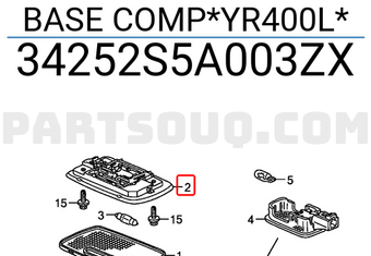 Honda 34252S5A003ZX BASE COMP*YR400L*