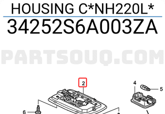 Honda 34252S6A003ZA HOUSING C*NH220L*
