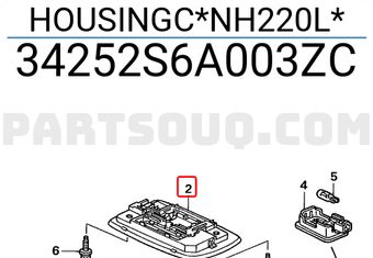 Honda 34252S6A003ZC HOUSINGC*NH220L*
