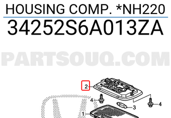 Honda 34252S6A013ZA HOUSING COMP. *NH220