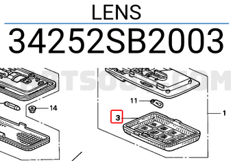 Honda 34252SB2003 LENS