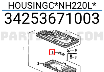 Honda 34253671003 HOUSINGC*NH220L*