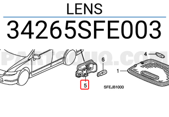 Honda 34265SFE003 LENS