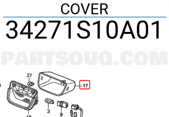 Honda 34271S10A01 COVER