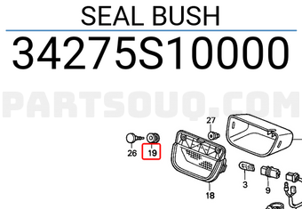 Honda 34275S10000 SEAL BUSH