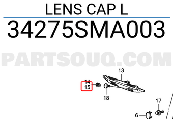Honda 34275SMA003 LENS CAP L