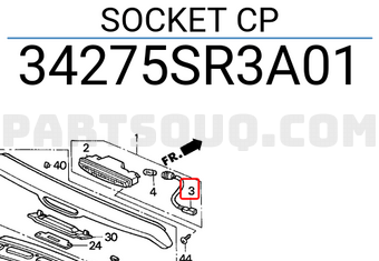 Honda 34275SR3A01 SOCKET CP