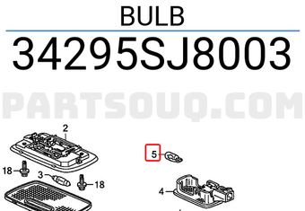 Honda 34295SJ8003 BULB