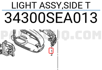 Honda 34300SEA013 LIGHT ASSY,SIDE T