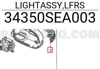 Honda 34350SEA003 LIGHTASSY,LFRS