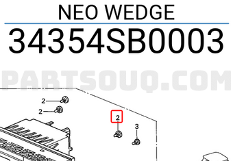 Honda 34354SB0003 NEO WEDGE