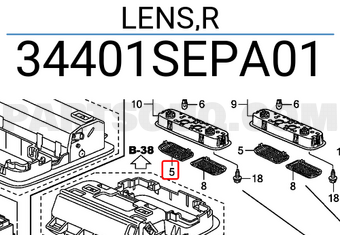 Honda 34401SEPA01 LENS,R