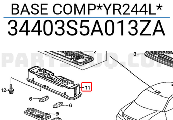 Honda 34403S5A013ZA BASE COMP*YR244L*