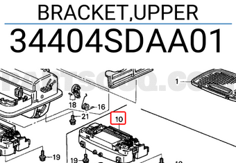 Honda 34404SDAA01 BRACKET,UPPER