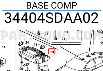 Honda 34404SDAA02 BASE COMP