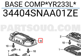 Honda 34404SNAA01ZE BASE COMP*YR233L*