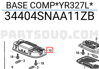 Honda 34404SNAA11ZB BASE COMP*YR327L*
