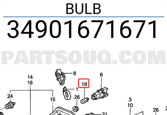 Honda 34901671671 BULB