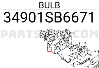 Honda 34901SB6671 BULB