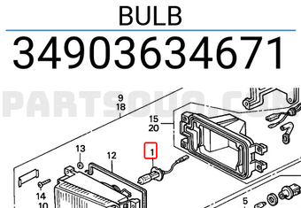Honda 34903634671 BULB