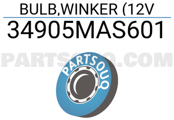 Honda 34905MAS601 BULB,WINKER (12V