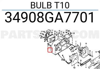 Honda 34908GA7701 BULB T10