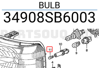 Honda 34908SB6003 BULB