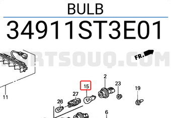 Honda 34911ST3E01 BULB