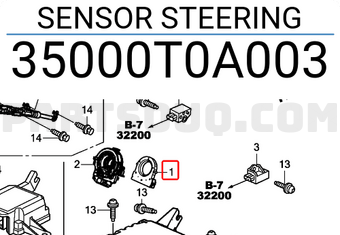 Honda 35000T0A003 SENSOR STEERING