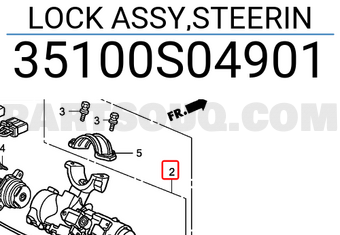 Honda 35100S04901 LOCK ASSY,STEERIN
