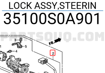 Honda 35100S0A901 LOCK ASSY,STEERIN