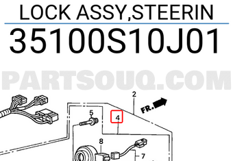 Honda 35100S10J01 LOCK ASSY,STEERIN